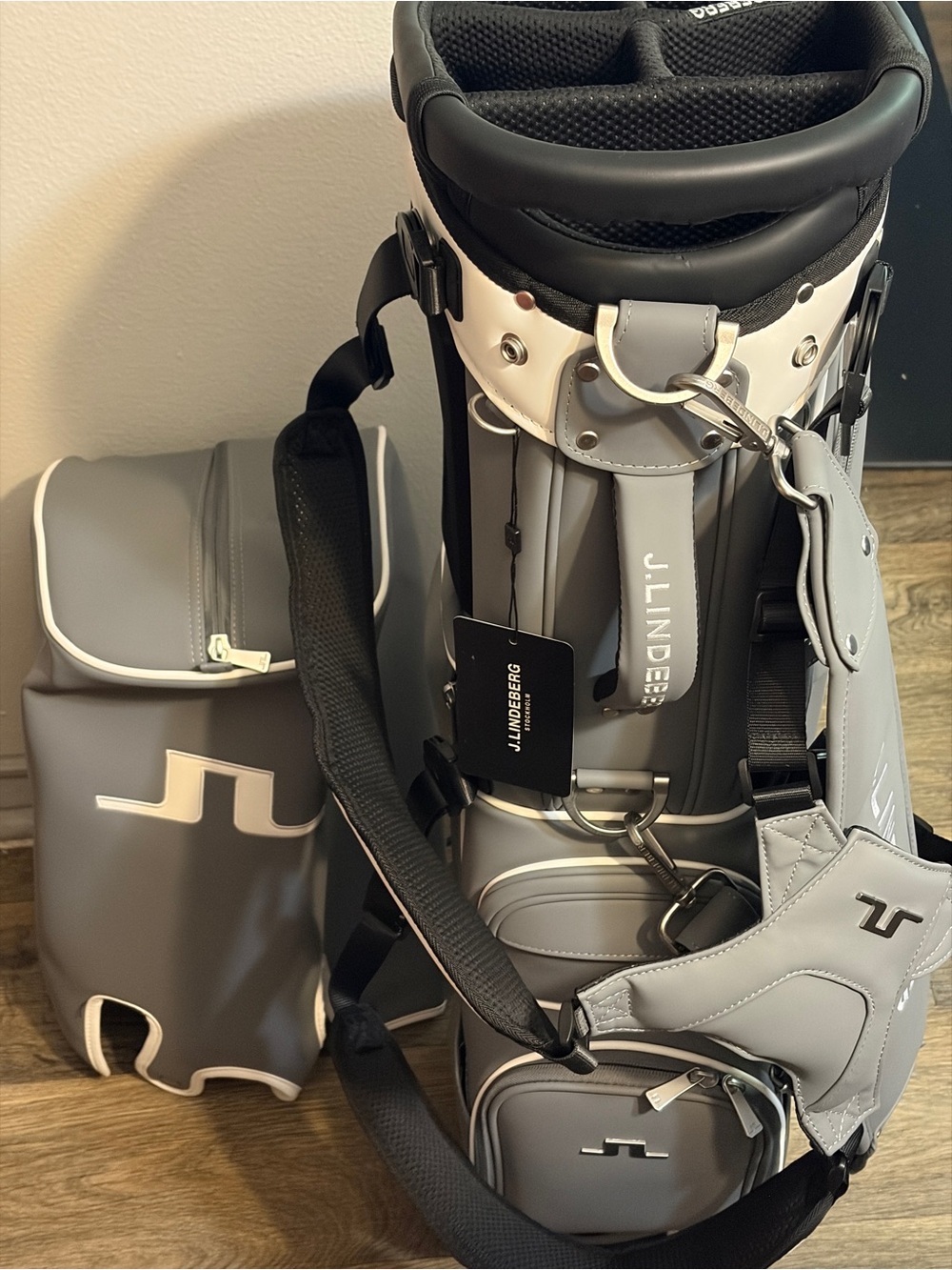 J.LINDEBERGH gold carry/stand bag